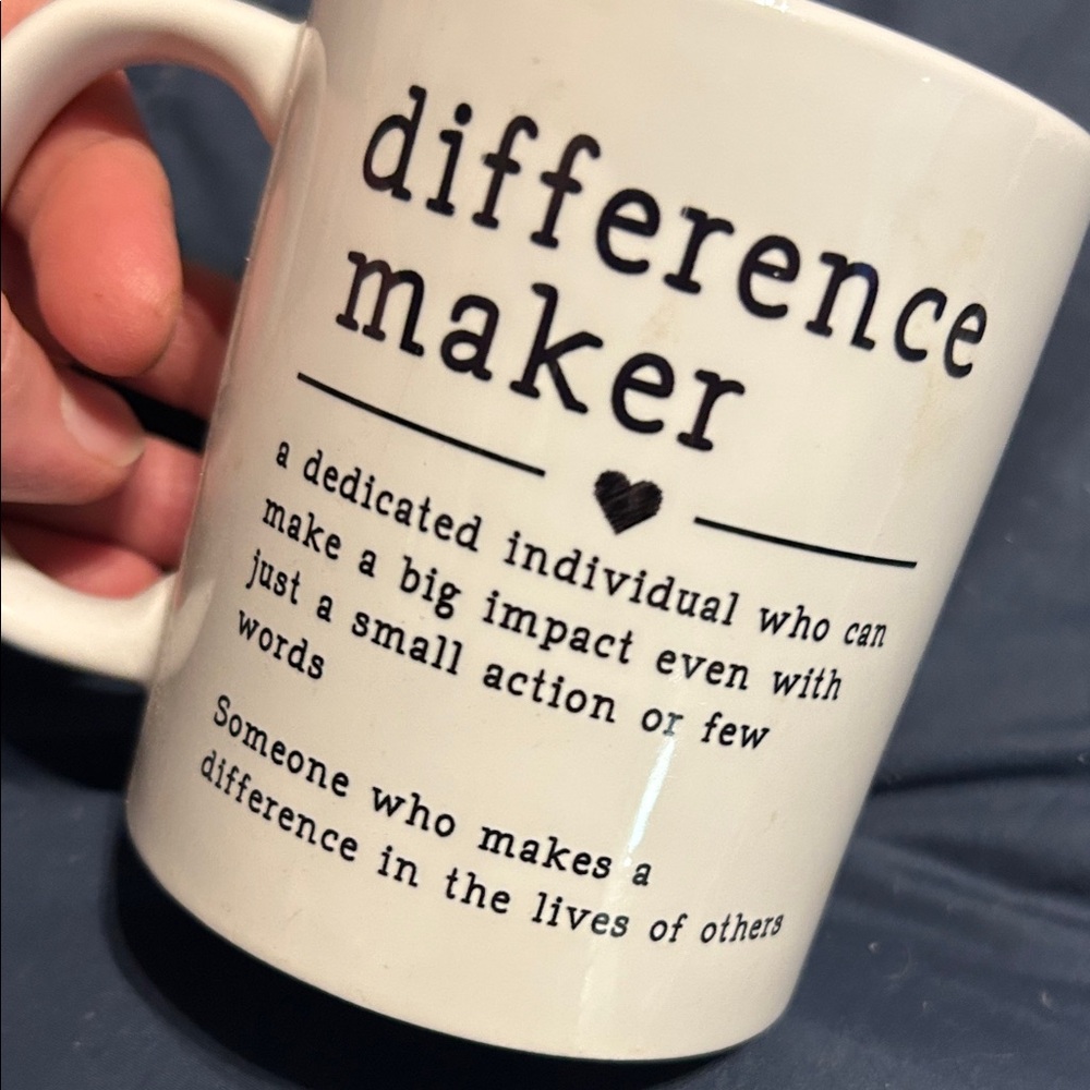 Difference Maker White Mug - Picture 3 of 6